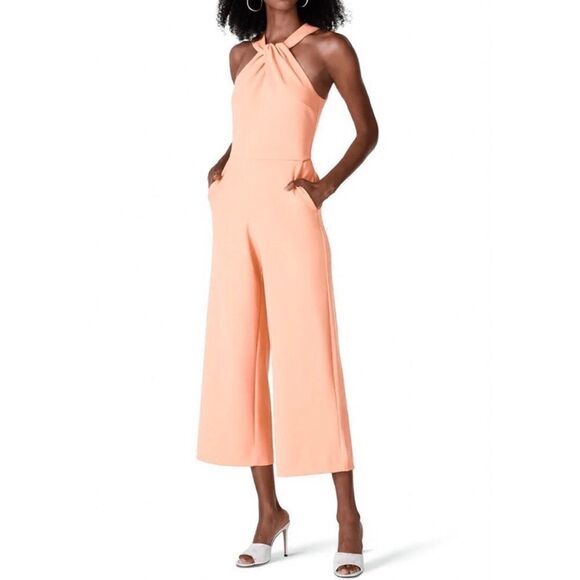 NWT RACHEL by Rachel Roy Twist Front Halter Wide-Leg Jumpsuit - Picture 1 of 16